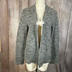 LOU & GRAY Women’s Gray Boucle Open Wool Blend Jacket - Size Small